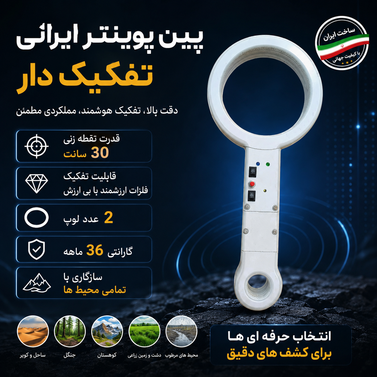 پین پوینتر پالسی تفکیک دار